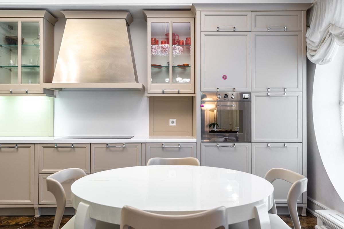 Bright finished white kitchen